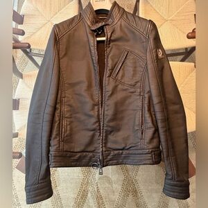 Belstaff Black Waxed Cotton Riding Jacket